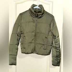Abercrombie & Fitch Olive color Puffer Jacket